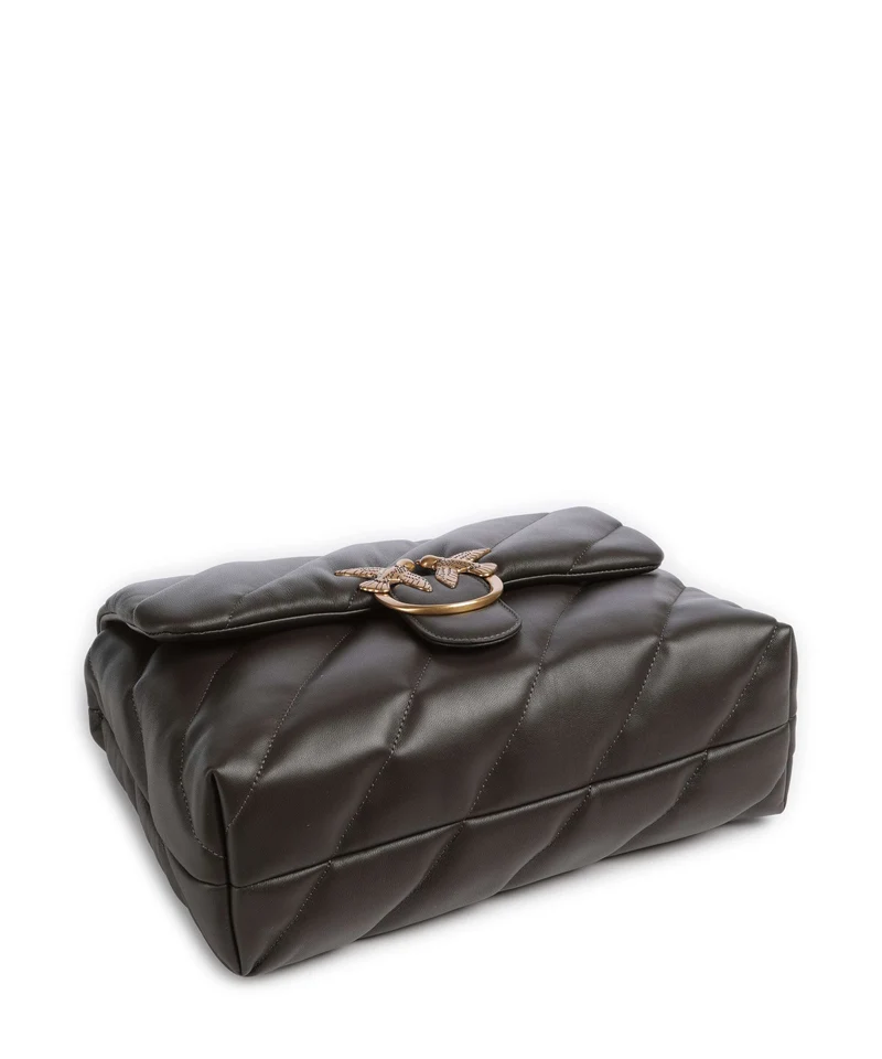 Pinko Love Puff Big Sac porté épaule verde fango/antique gold