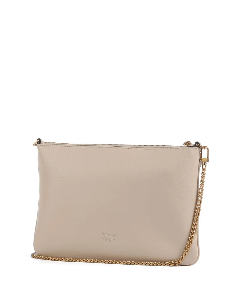 Pinko Flat Classic Sac bandoulière beige/grigio fumo/antique gold