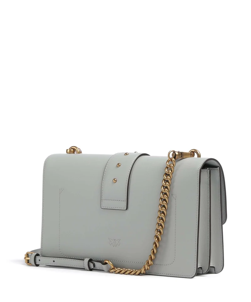 Pinko Love One Classic Sac bandoulière grigio perla/antique gold
