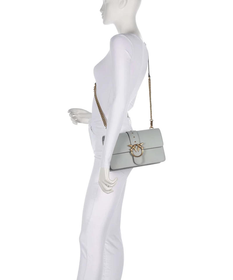 Pinko Love One Classic Sac bandoulière grigio perla/antique gold