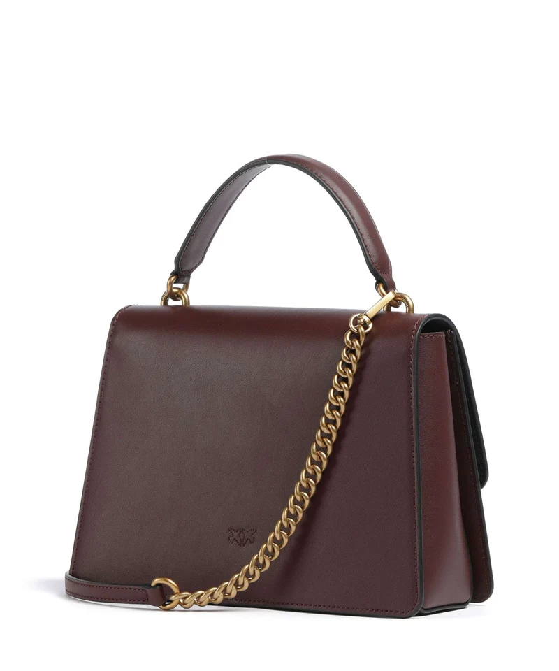 Pinko Love One Classic Sac à main burgundy wine/antique gold