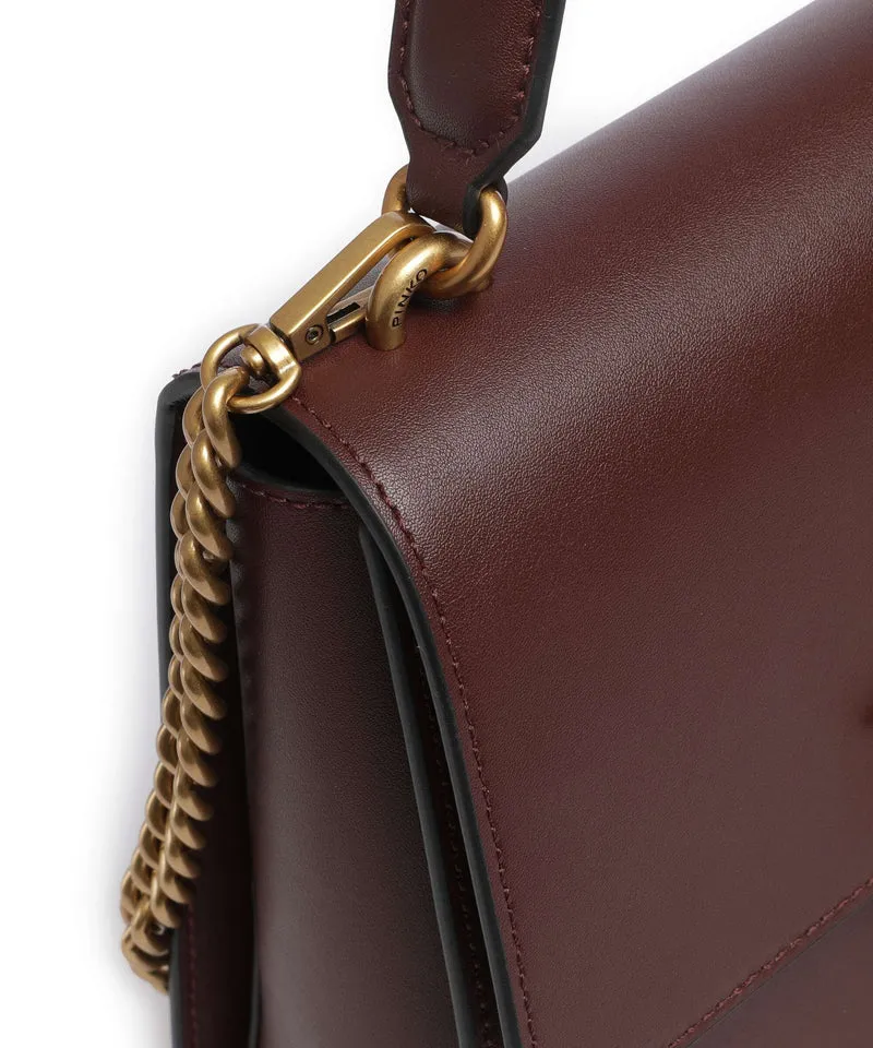 Pinko Love One Classic Sac à main burgundy wine/antique gold