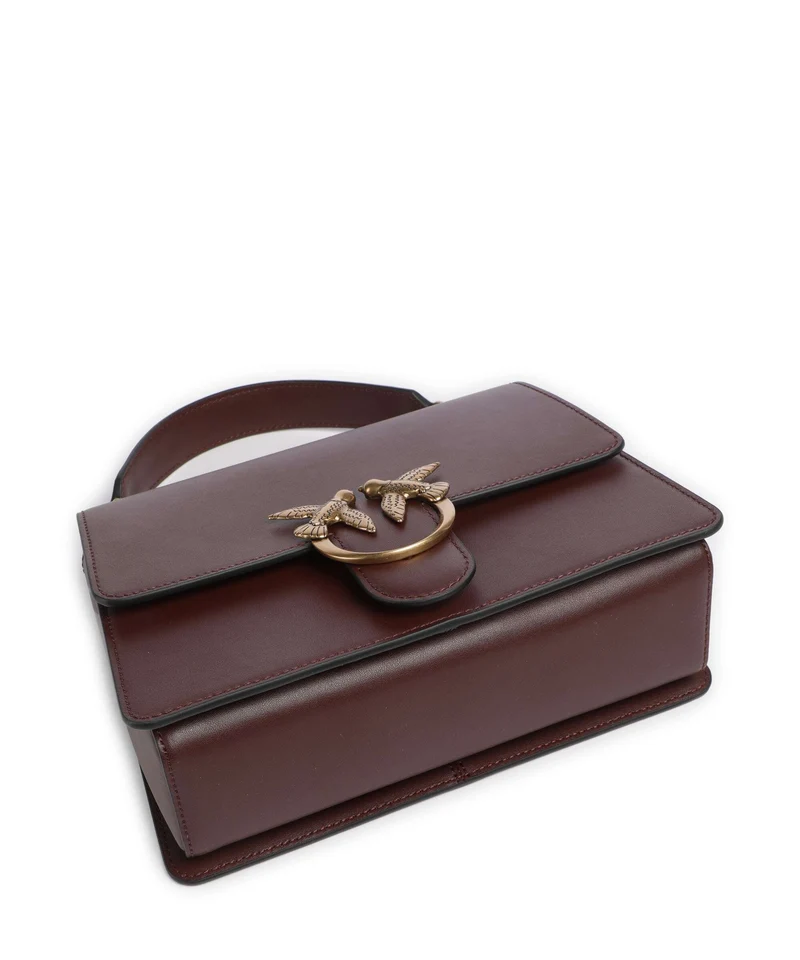 Pinko Love One Classic Sac à main burgundy wine/antique gold