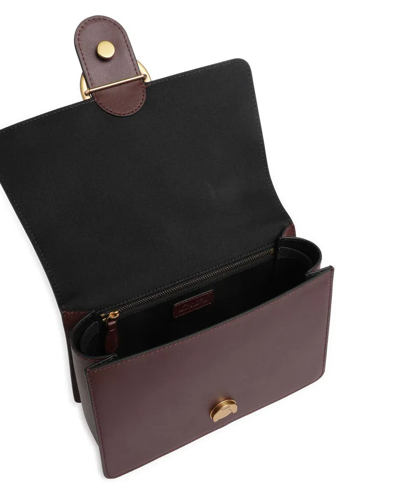 Pinko Love One Classic Sac à main burgundy wine/antique gold