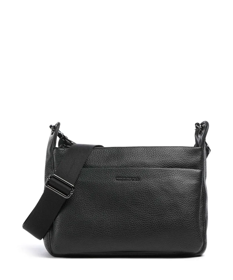 Mandarina Duck Mellow Leather Sac porté épaule nero