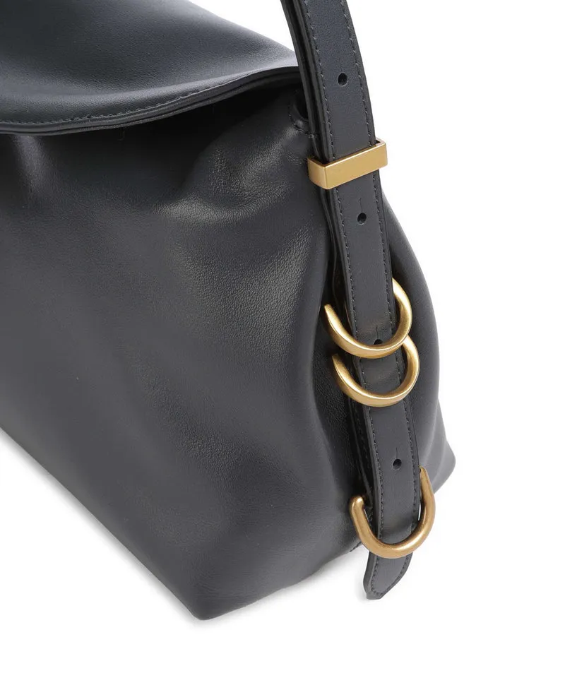 Pinko Saddle Sac porté épaule grigio asfalto/antique gold