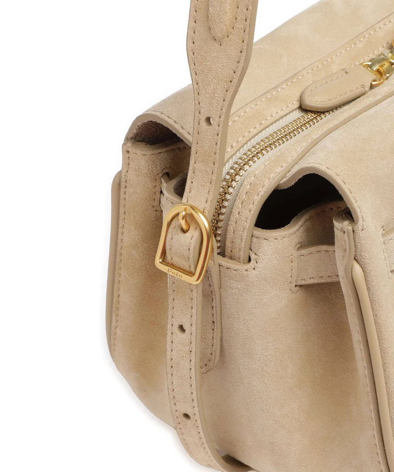Polo Ralph Lauren ID Collection Small Sac porté épaule cashew