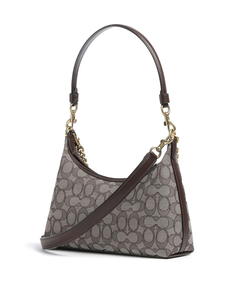 Coach Juliet Signature Jacquard 25 Sac porté épaule oak maple