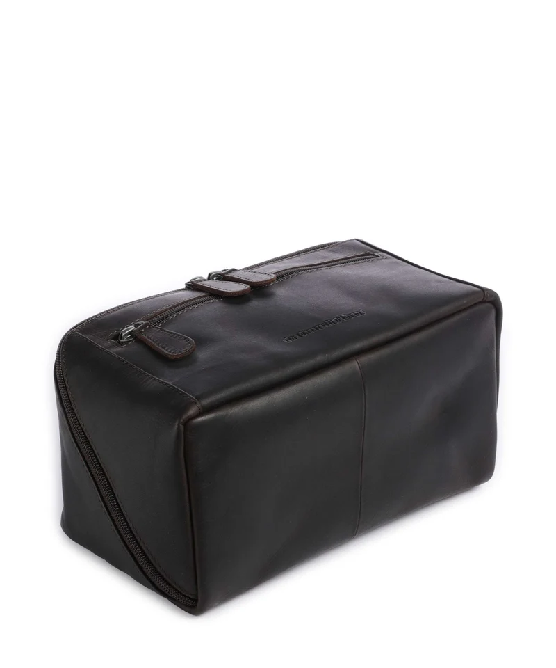 The Chesterfield Brand Wax Pull Up Cow Elmia Trousse de toilette brown