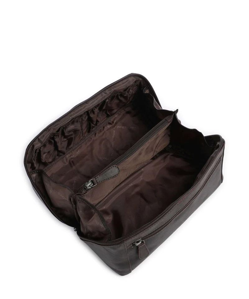 The Chesterfield Brand Wax Pull Up Cow Elmia Trousse de toilette brown