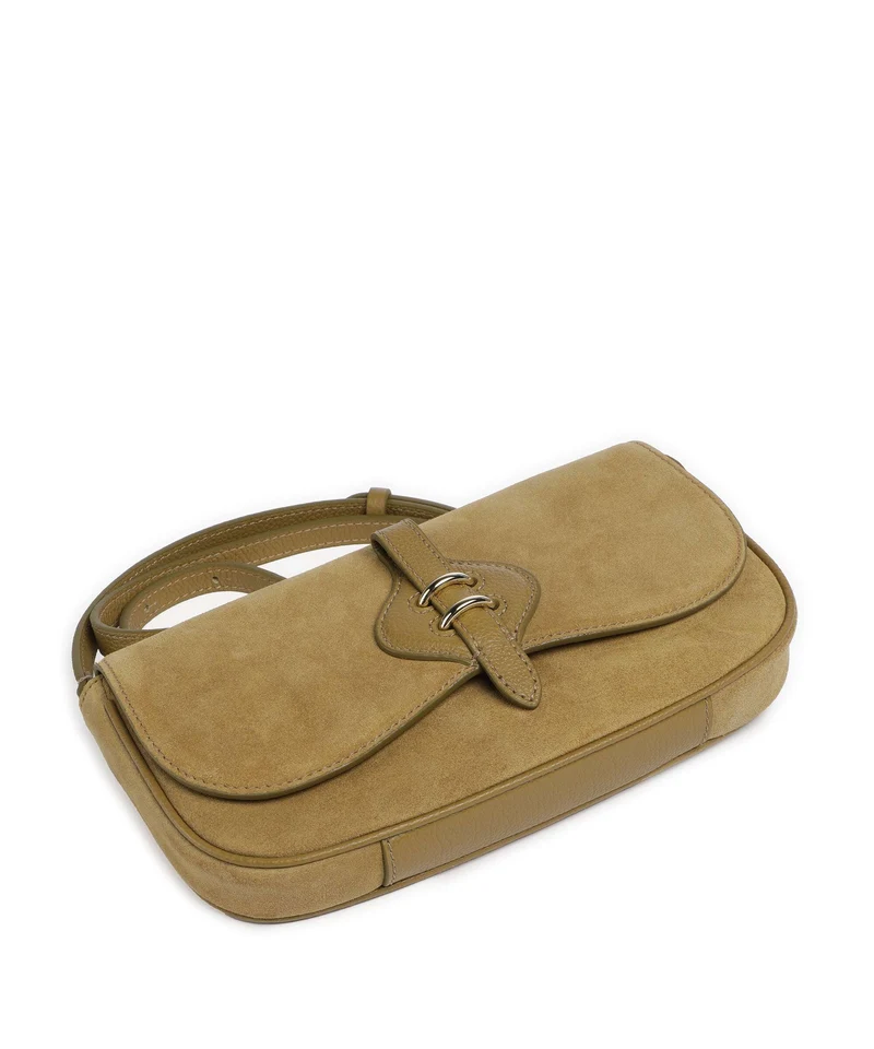 Coccinelle Mavery Suede Sac bandoulière seagrass