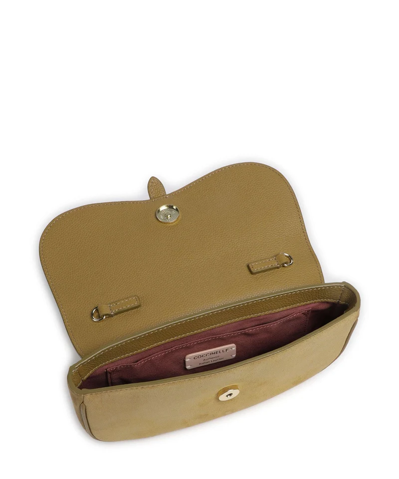 Coccinelle Mavery Suede Sac bandoulière seagrass