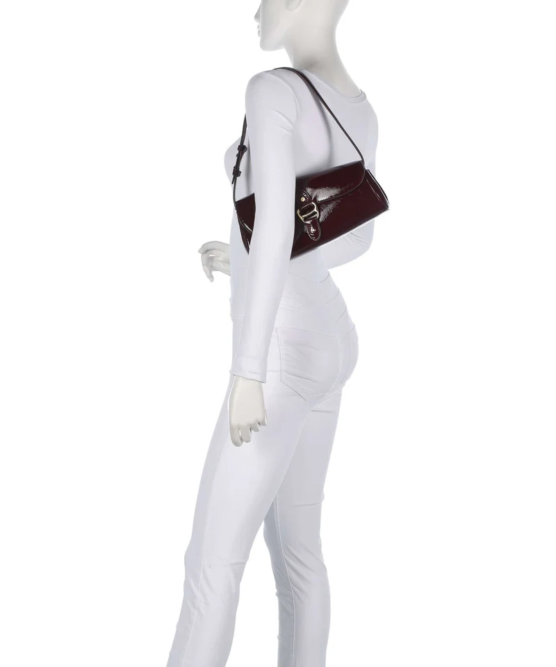 Lauren Ralph Lauren Tasha Medium Sac porté épaule dark garnet