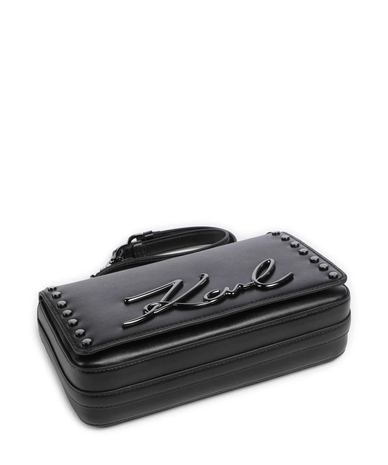Karl Lagerfeld K/Signature 2.0 Sac porté épaule black embellishment