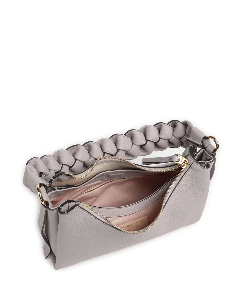 Coccinelle Boheme Grana Double Sac porté épaule oyster/pearl