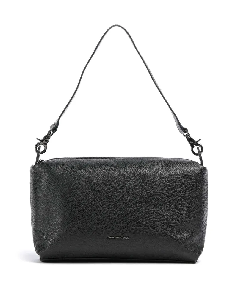 Mandarina Duck Mellow Leather Sac porté épaule nero