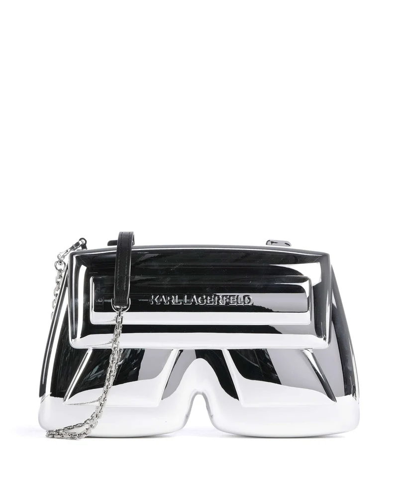 Karl Lagerfeld Ikon K Sac bandoulière silver metal