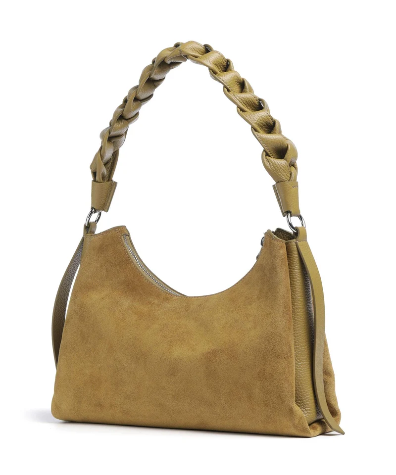 Coccinelle Boheme Suede Sac porté épaule seagrass