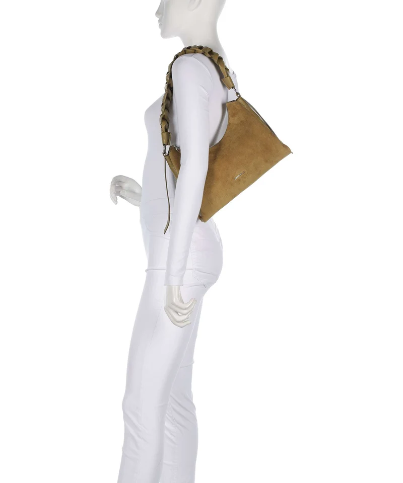 Coccinelle Boheme Suede Sac porté épaule seagrass