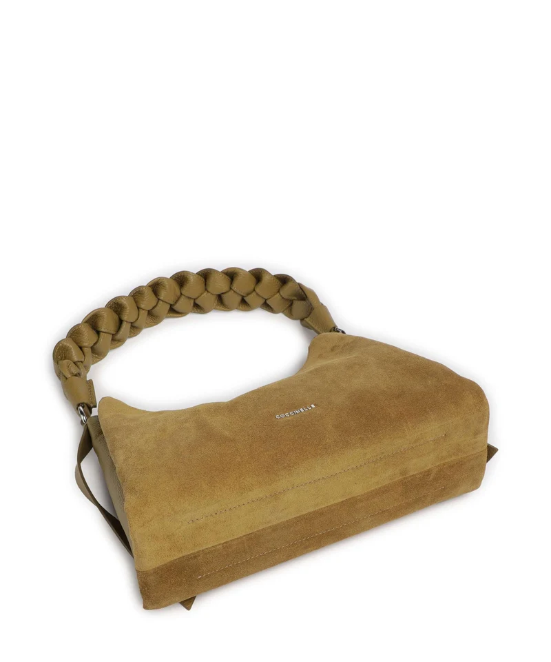 Coccinelle Boheme Suede Sac porté épaule seagrass