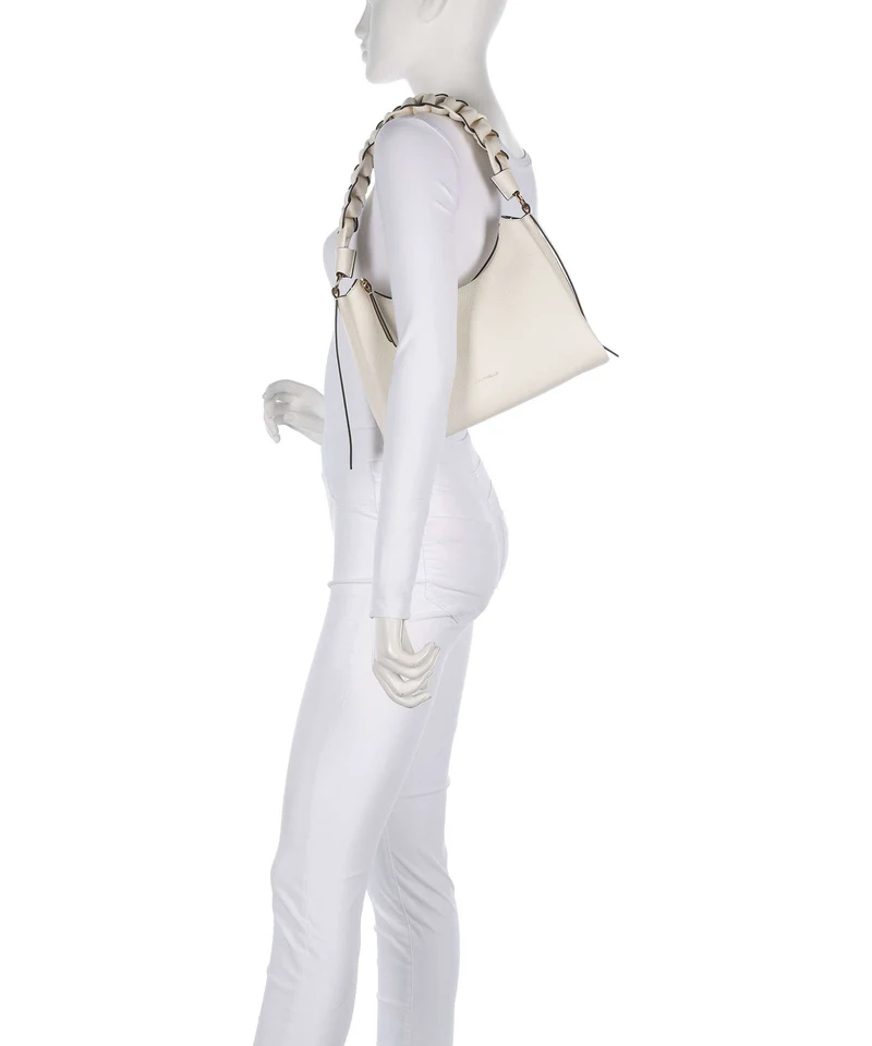 Coccinelle Boheme Grana Double Sac porté épaule pearl/cognac