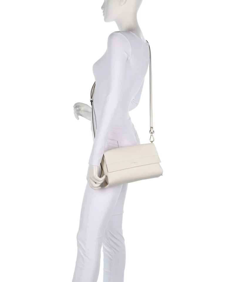Coccinelle Boheme Grana Double Sac porté épaule pearl/cognac
