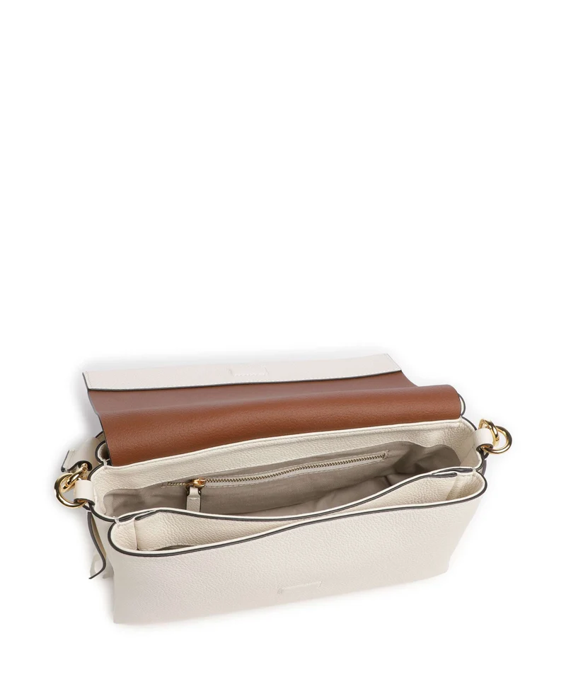Coccinelle Boheme Grana Double Sac porté épaule pearl/cognac