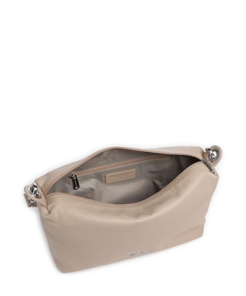 Mandarina Duck Mellow Leather Sac porté épaule warm taupe