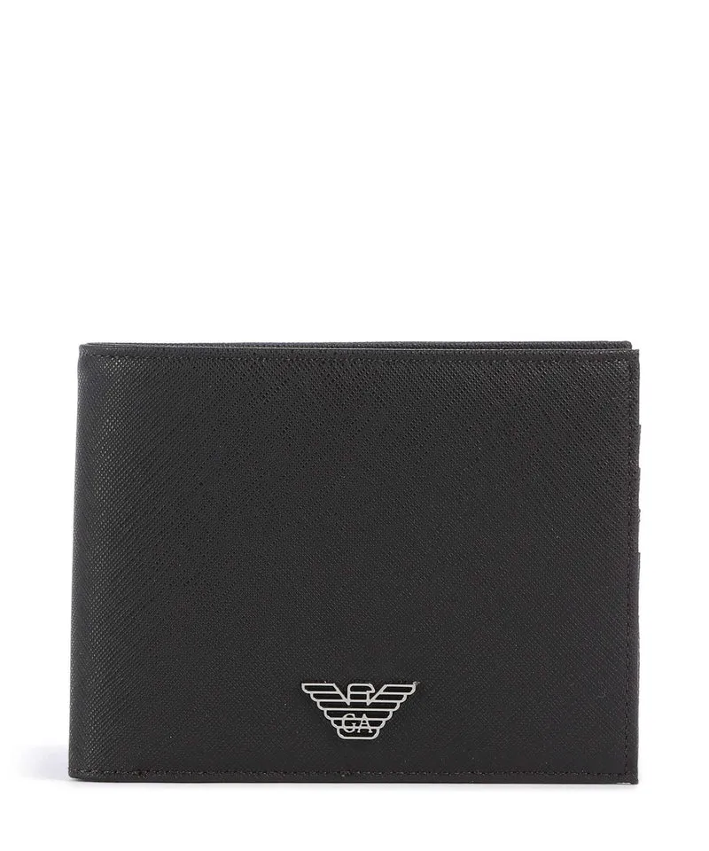 Emporio Armani Saffiano Animation Portefeuille ebony