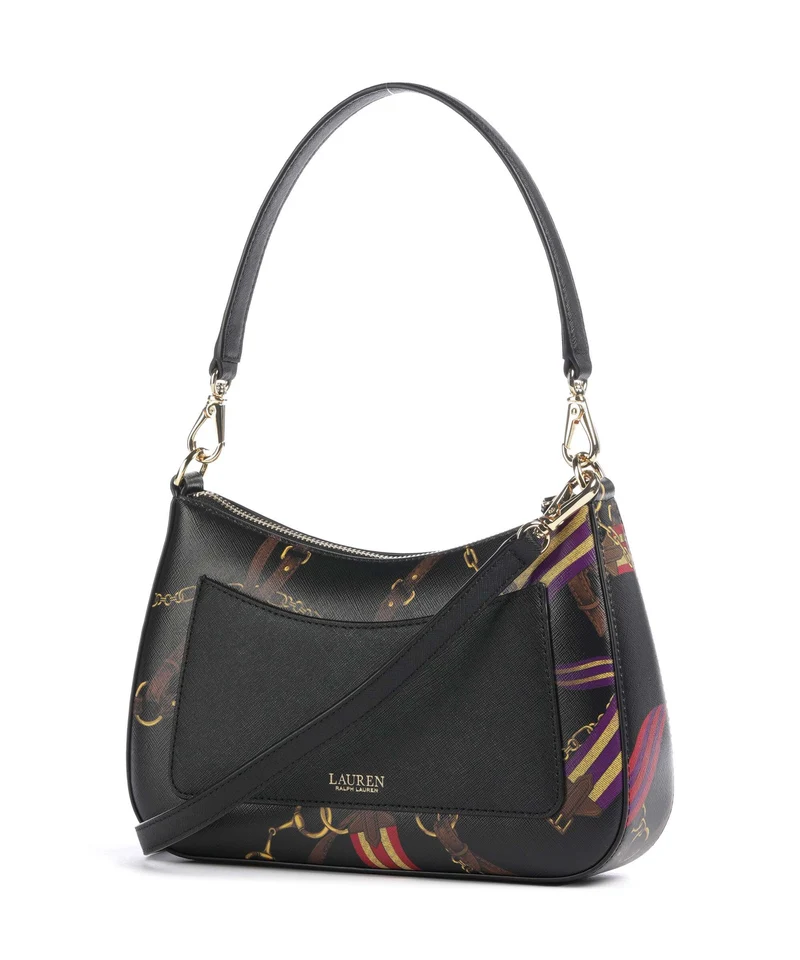 Lauren Ralph Lauren Danni 26 Sac porté épaule holiday equestrian belting/black