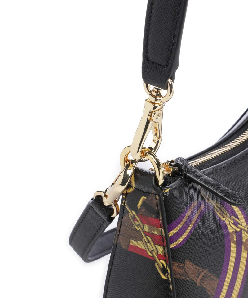 Lauren Ralph Lauren Danni 26 Sac porté épaule holiday equestrian belting/black