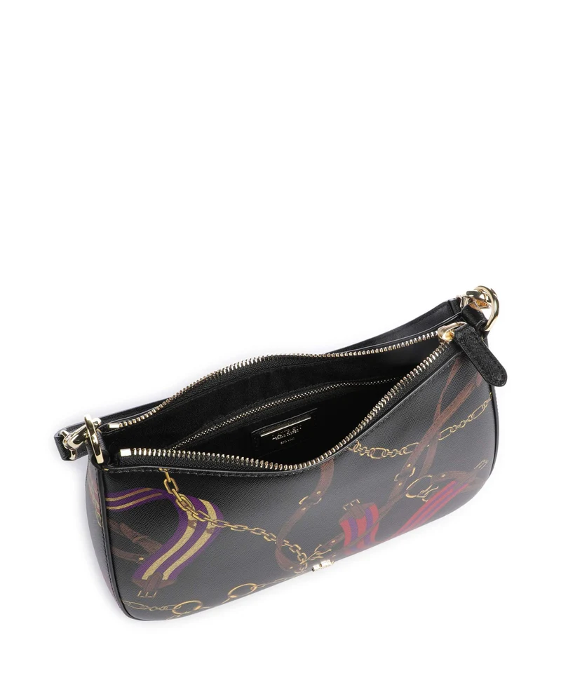Lauren Ralph Lauren Danni 26 Sac porté épaule holiday equestrian belting/black