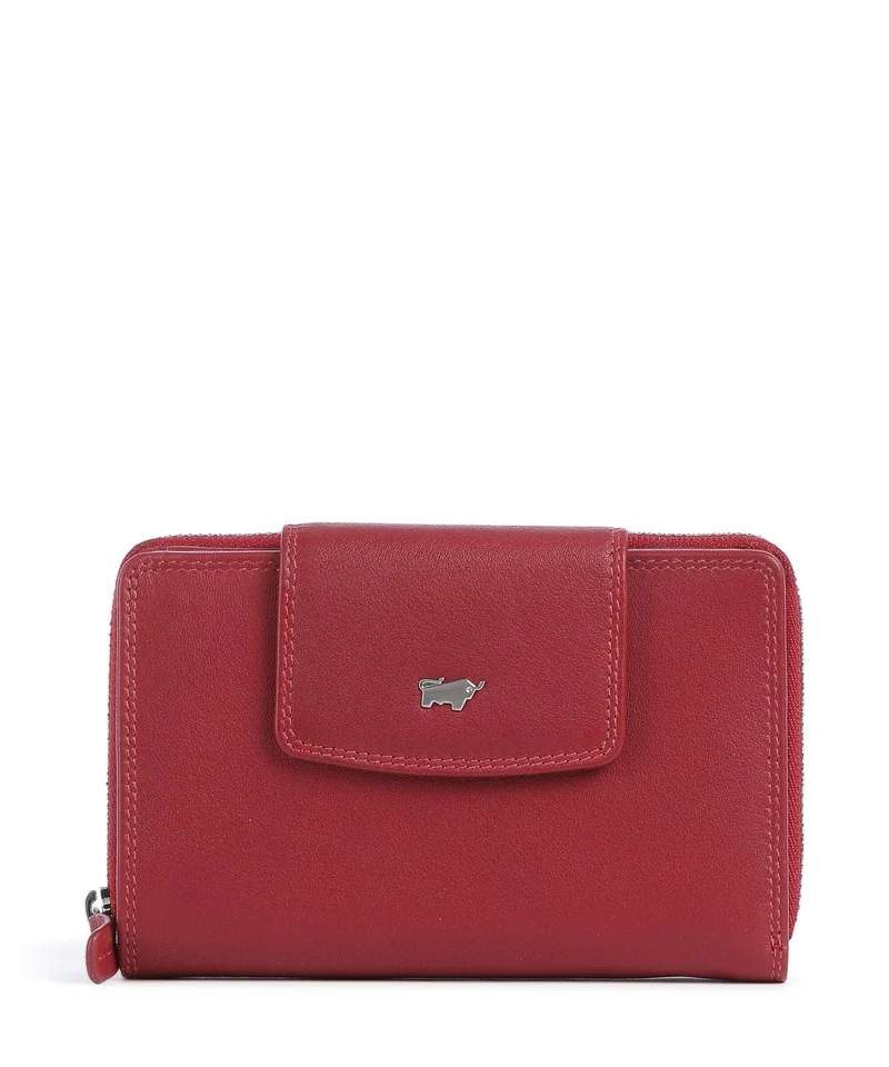 Braun Büffel Golf Portefeuille rot