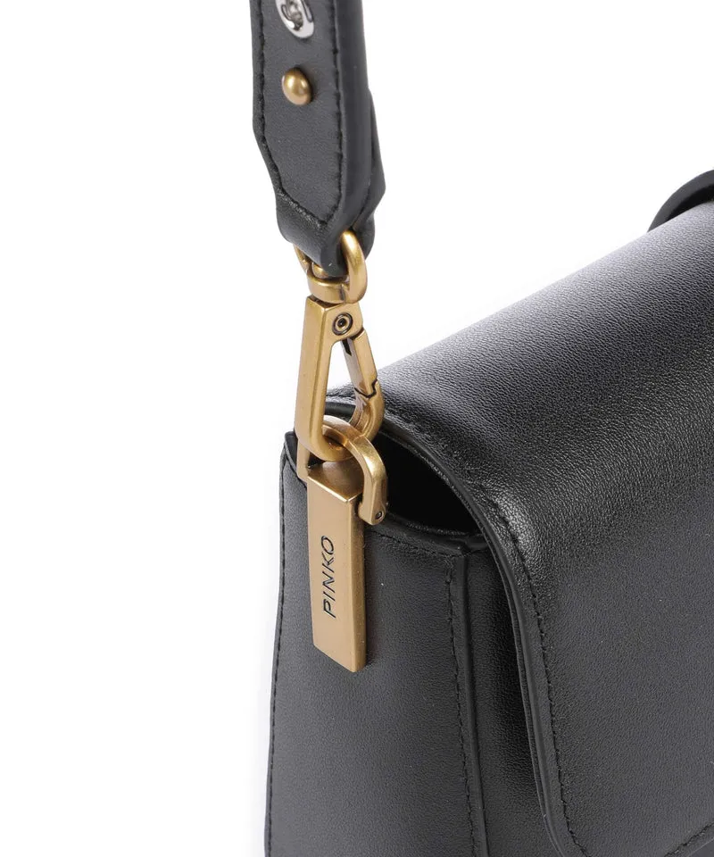 Pinko Love One Mini Slouchy Charms Sac bandoulière nero/antique gold