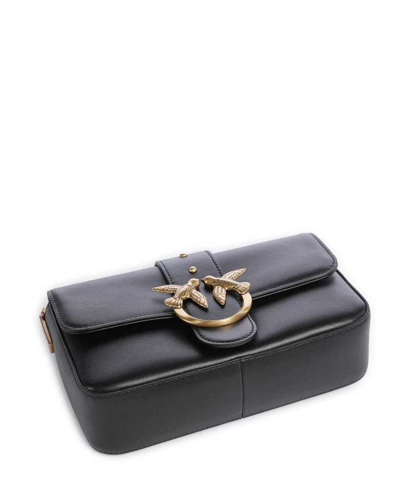 Pinko Love One Mini Slouchy Charms Sac bandoulière nero/antique gold