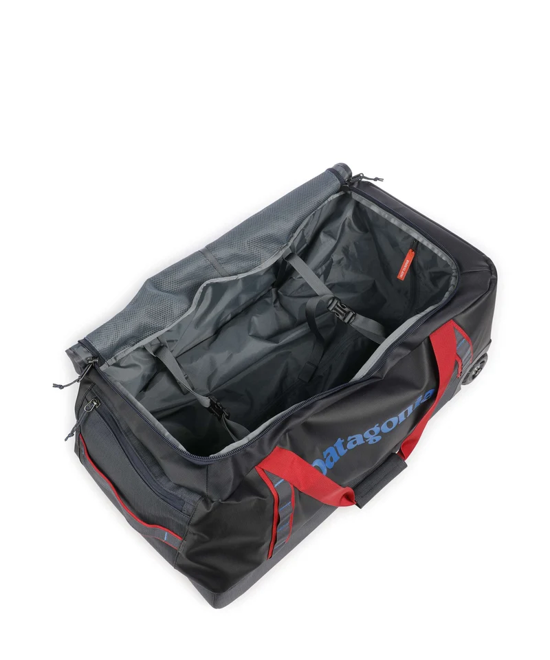 Patagonia Black Hole 70 Sac de voyage à roulettes smolder blue w/amanita red
