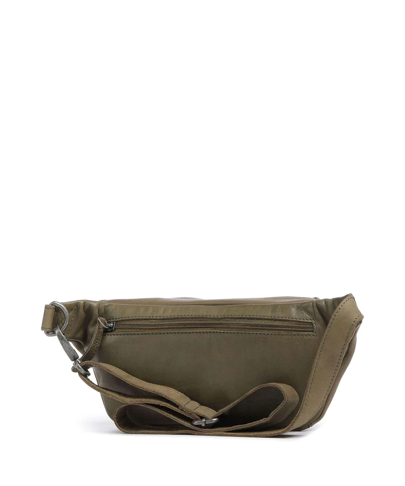 The Chesterfield Brand Washed Waxed Cow Severo Sac banane olive green