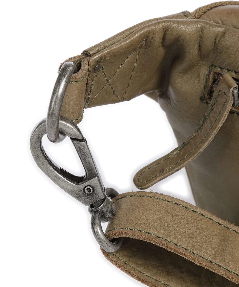 The Chesterfield Brand Washed Waxed Cow Severo Sac banane olive green