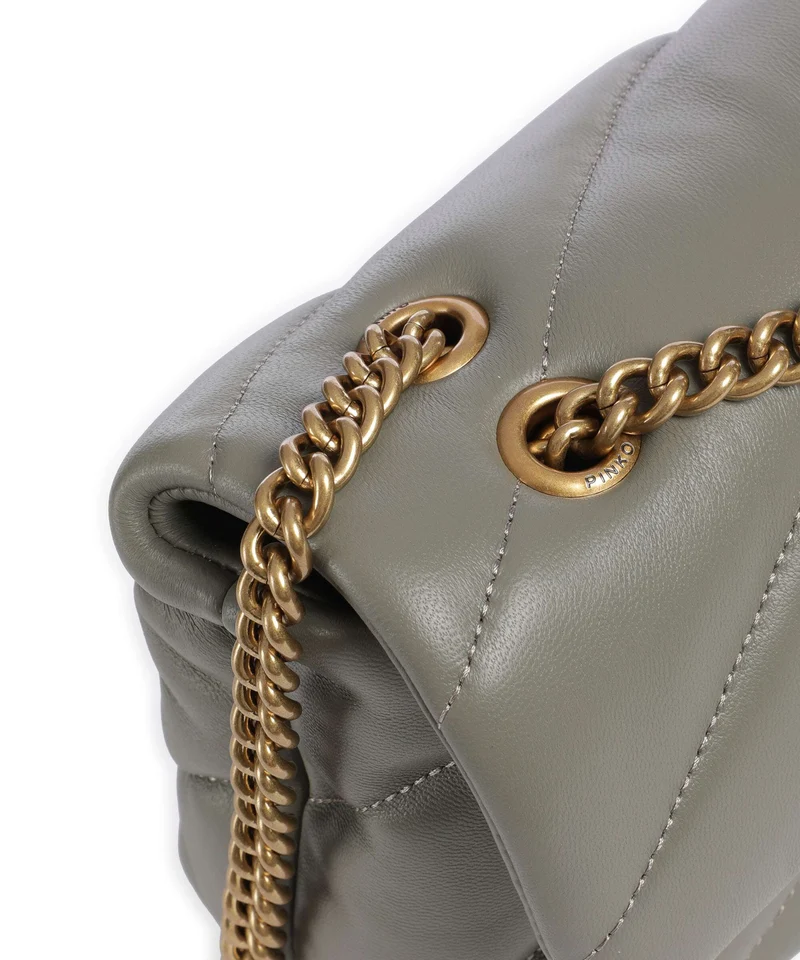 Pinko Love Puff Mini Sac porté épaule verde vertiver/antique gold