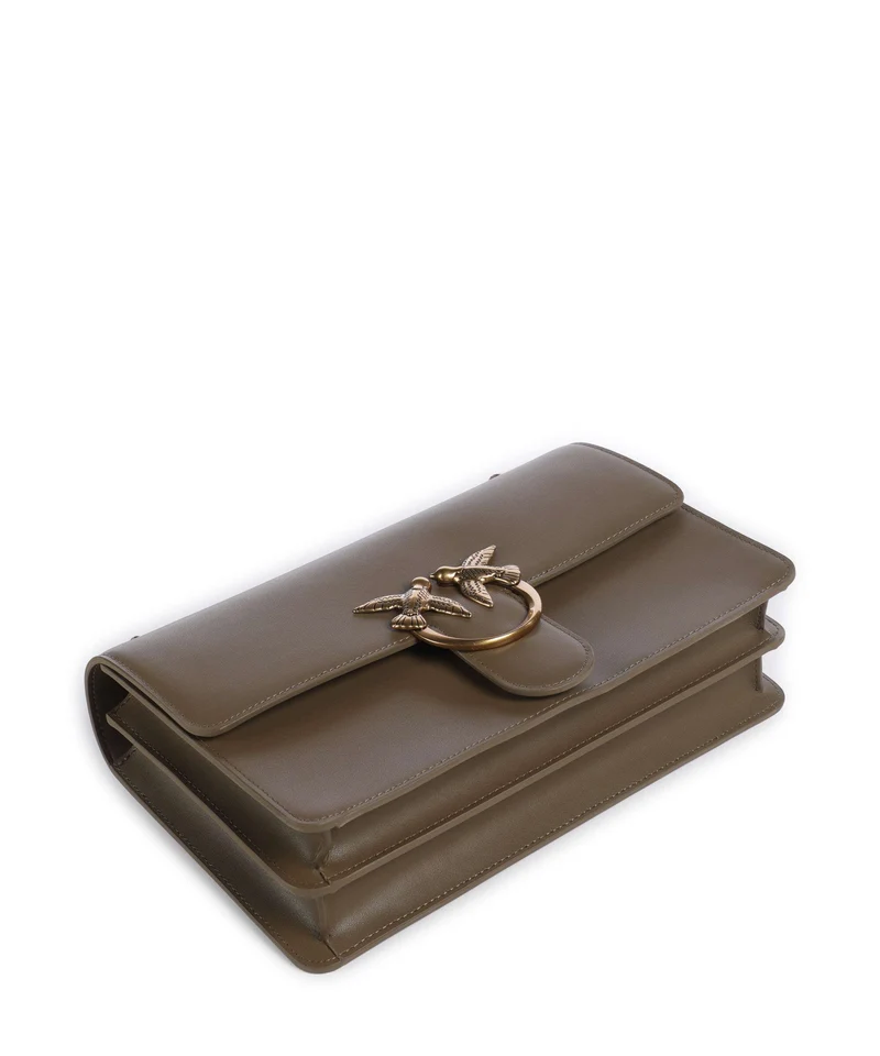 Pinko Love One Classic Sac porté épaule scricciolo/antique gold