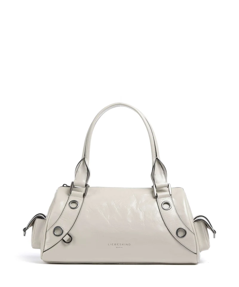 Liebeskind Nika Lack Distressed M Sac porté épaule milk