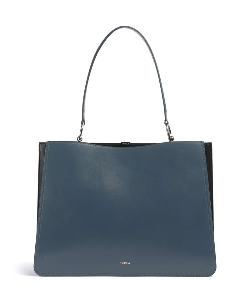 Furla Agata L Cabas grigio blu/nero