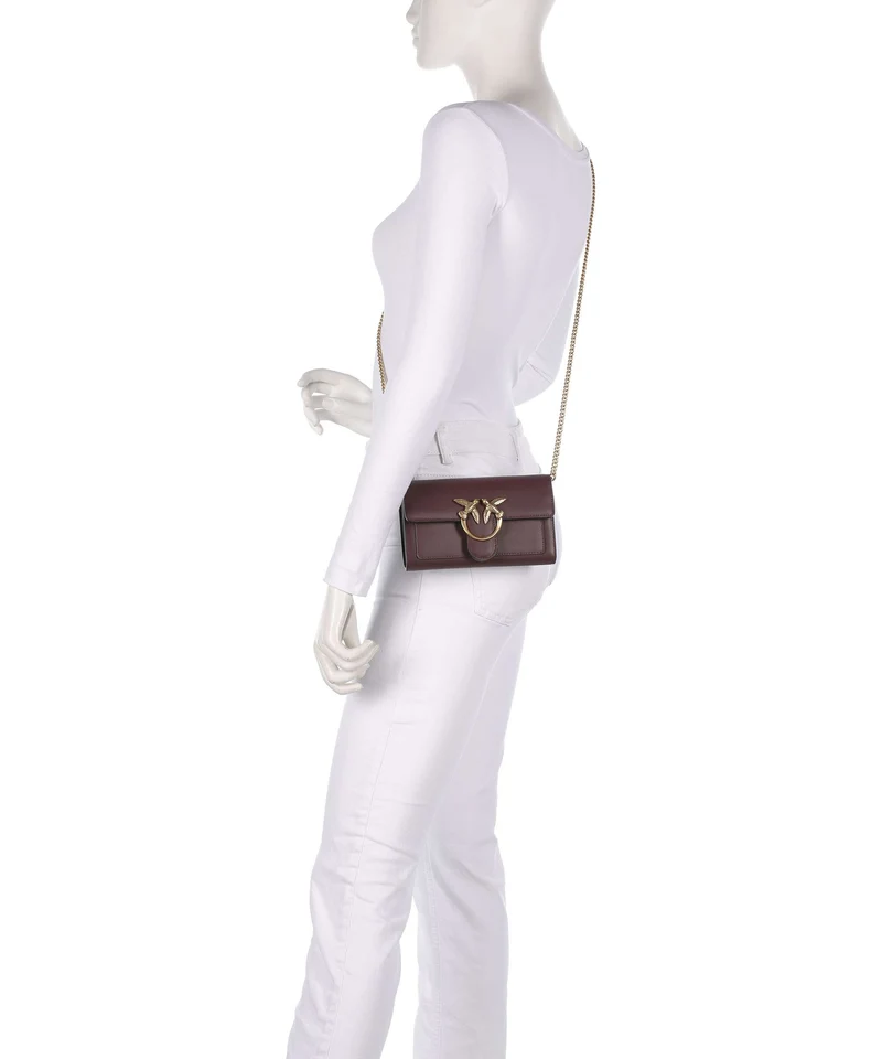 Pinko Love One Portefeuille cioccolato amaro/antique gold