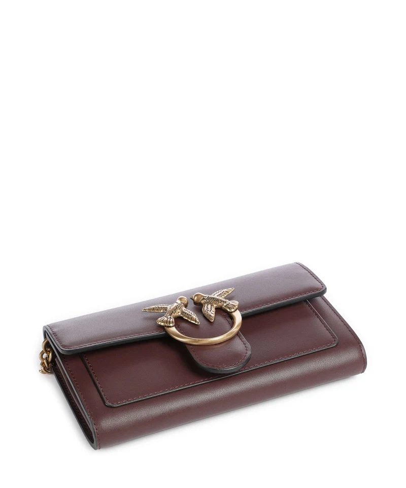 Pinko Love One Portefeuille cioccolato amaro/antique gold