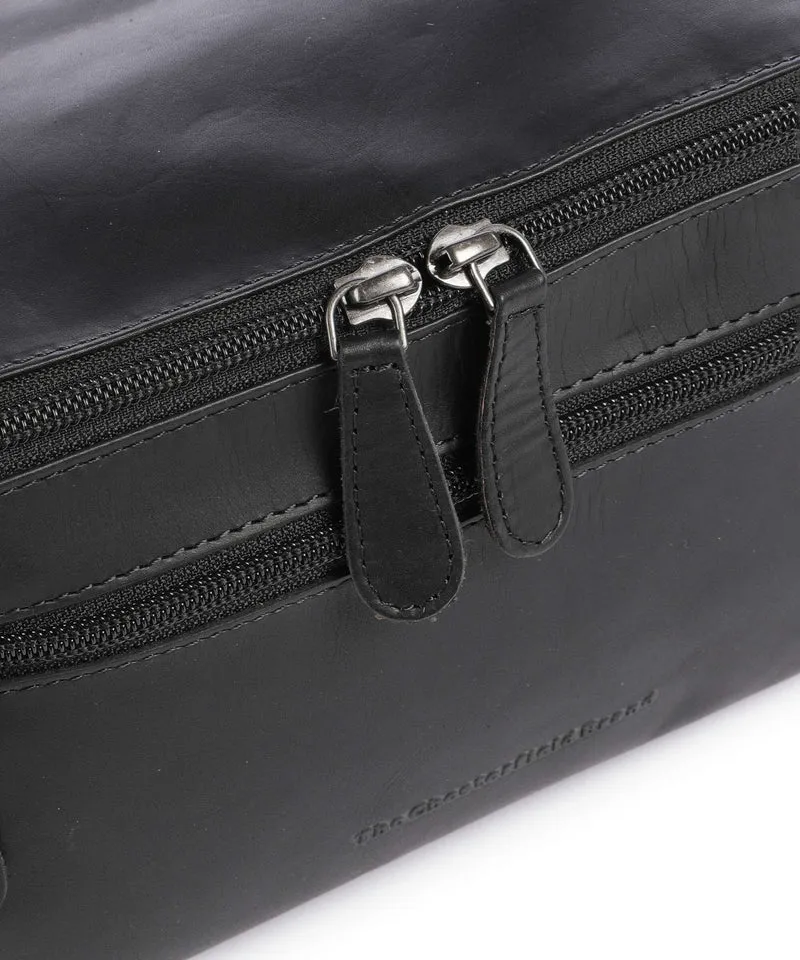 The Chesterfield Brand Wax Pull Up Cow Elmia Trousse de toilette black
