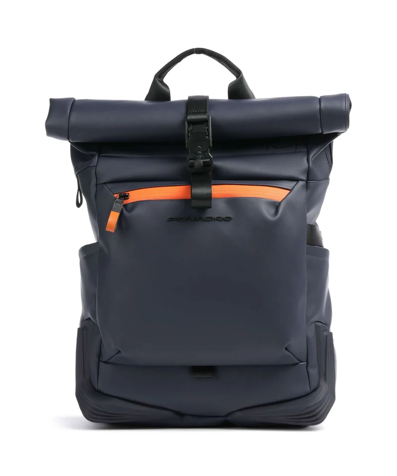 Piquadro Corner 2.0 Sac à dos roll-top blue