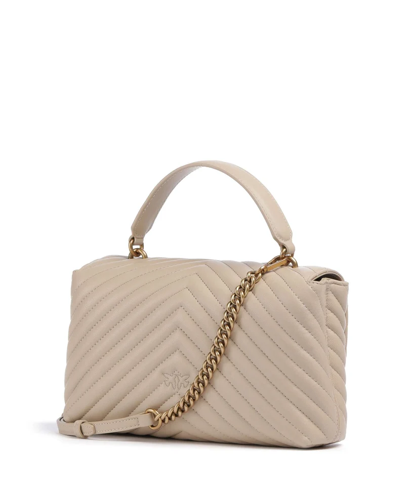 Pinko Love Lady Puff Classic Sac à main beige/grigio fumo/antique gold