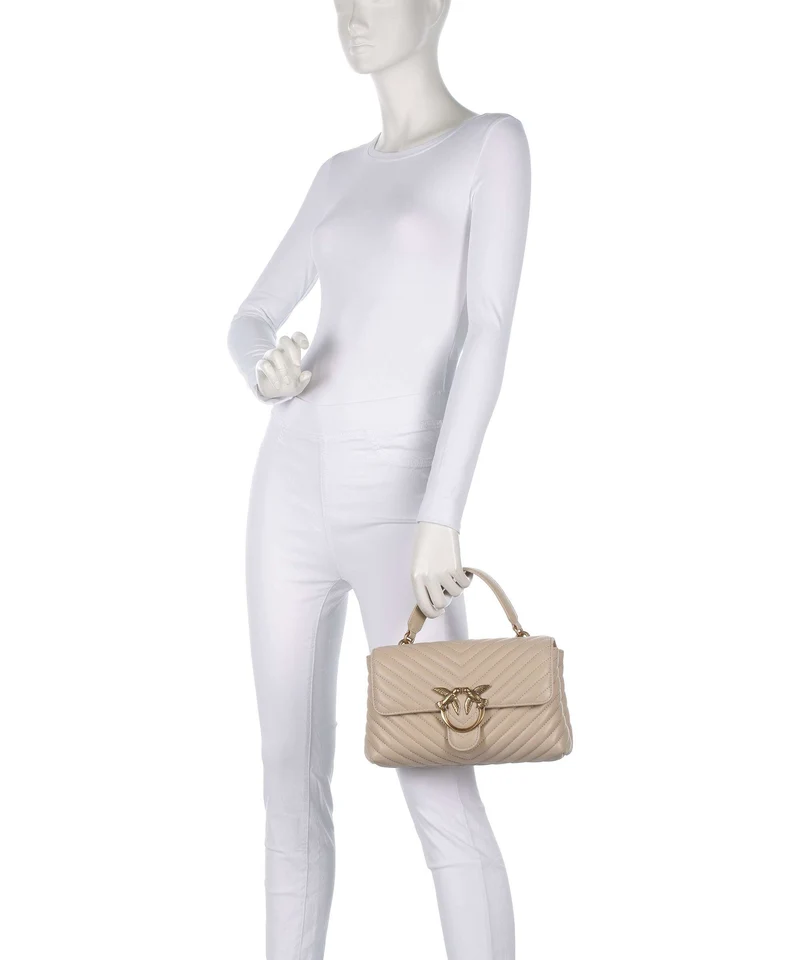 Pinko Love Lady Puff Classic Sac à main beige/grigio fumo/antique gold