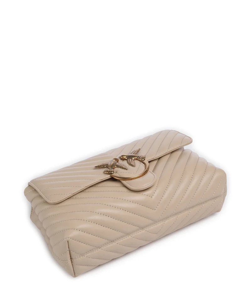 Pinko Love Lady Puff Classic Sac à main beige/grigio fumo/antique gold