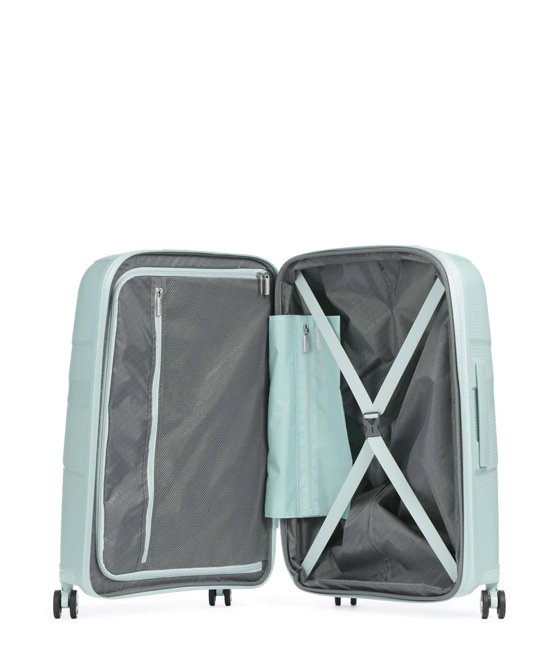 American Tourister Starvibe Valise 4 roues metallic surf blue